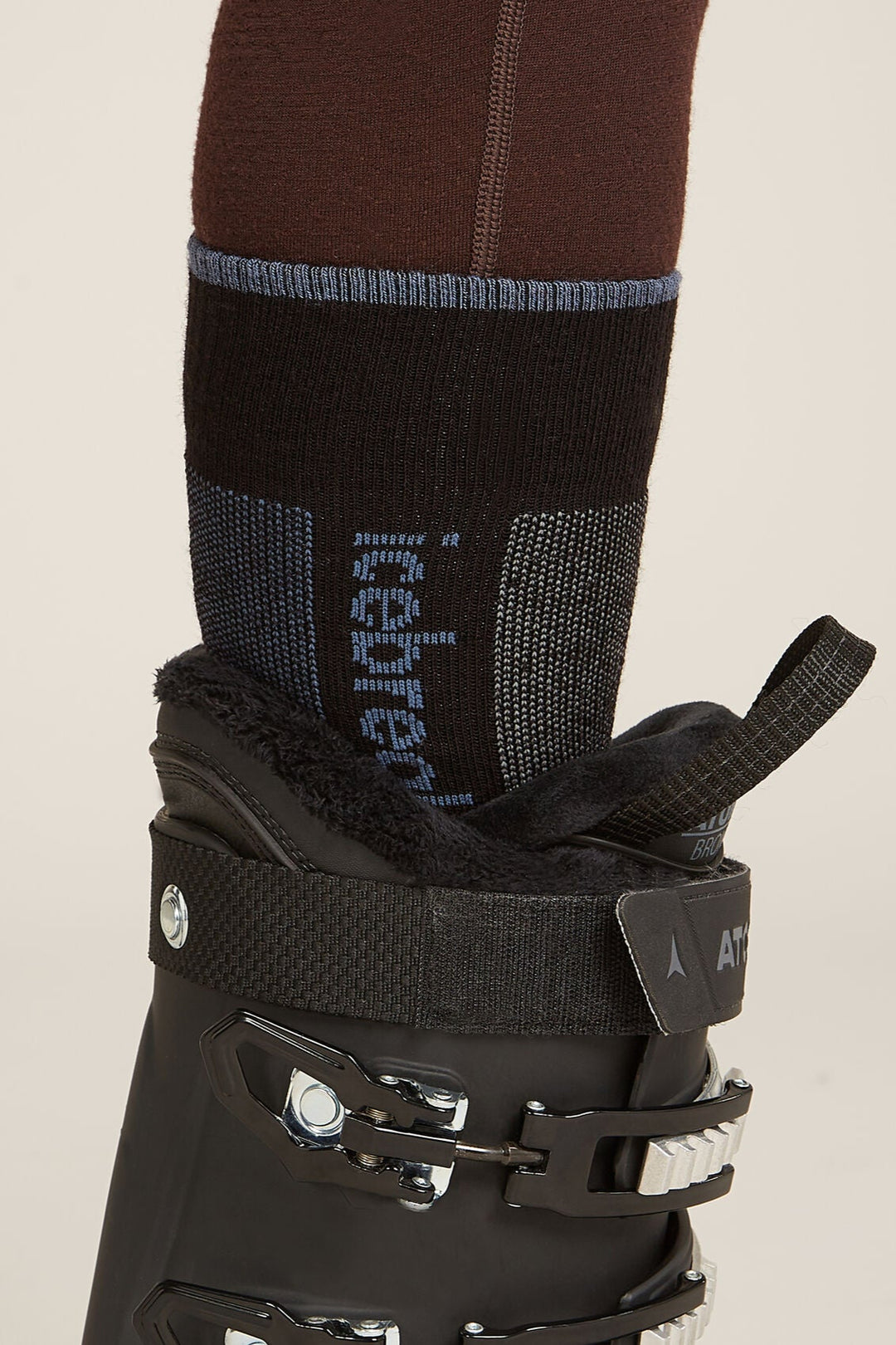 Womens Merino Ski+ Light Over The Calf Socks Black/Dawn/Graphite  0A573U