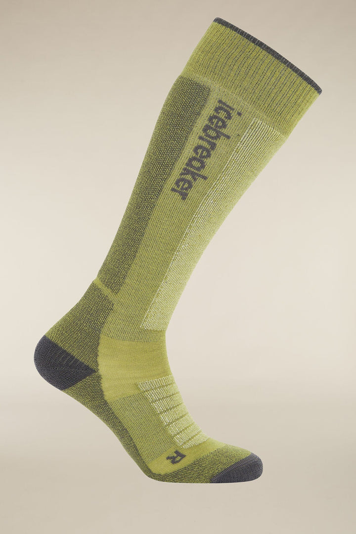 Womens Merino Ski+ Light Over The Calf Socks Olive/Obsisian  0A573U
