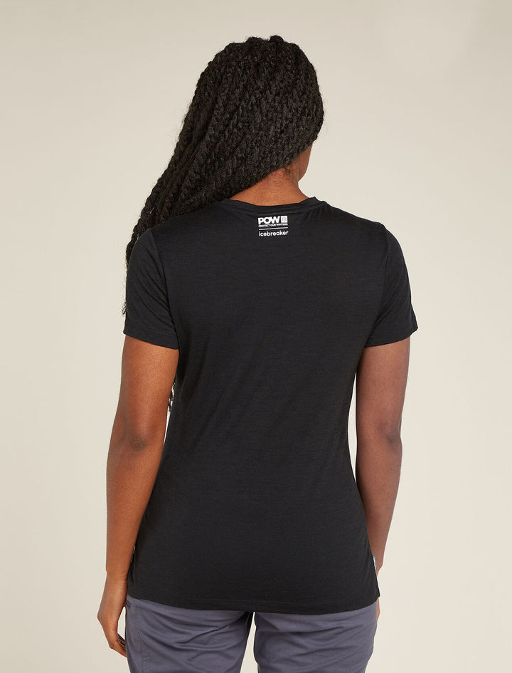 Womens Merino 150 Tech Lite SS T-Shirt POW Black  0A5747