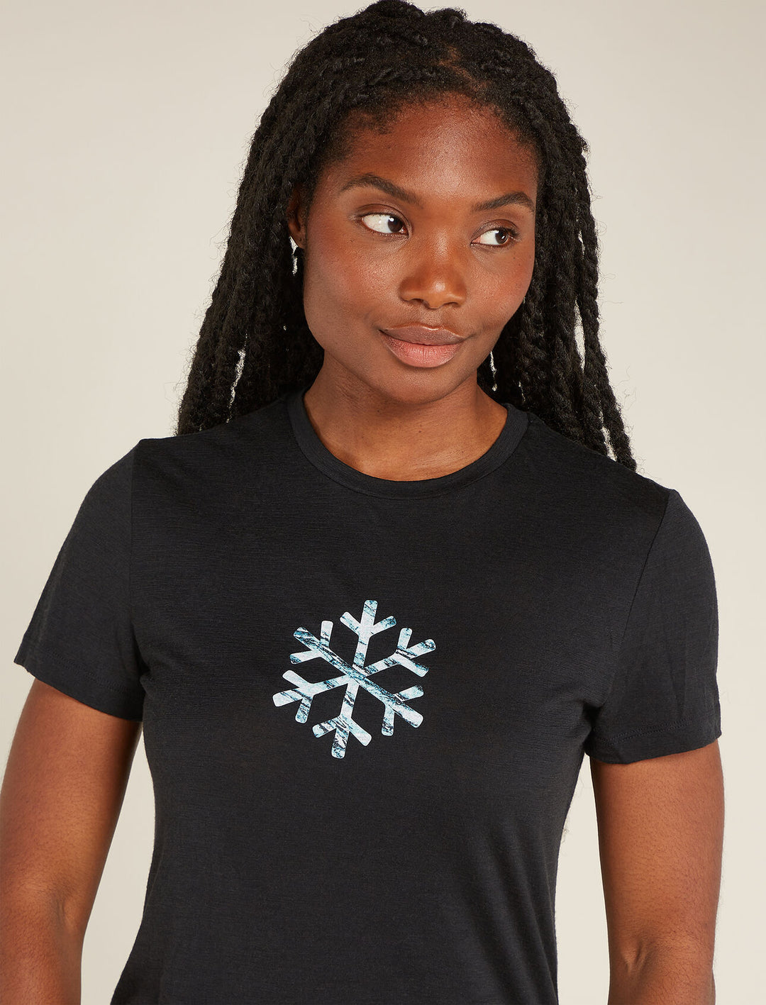 Womens Merino 150 Tech Lite SS T-Shirt POW Black  0A5747