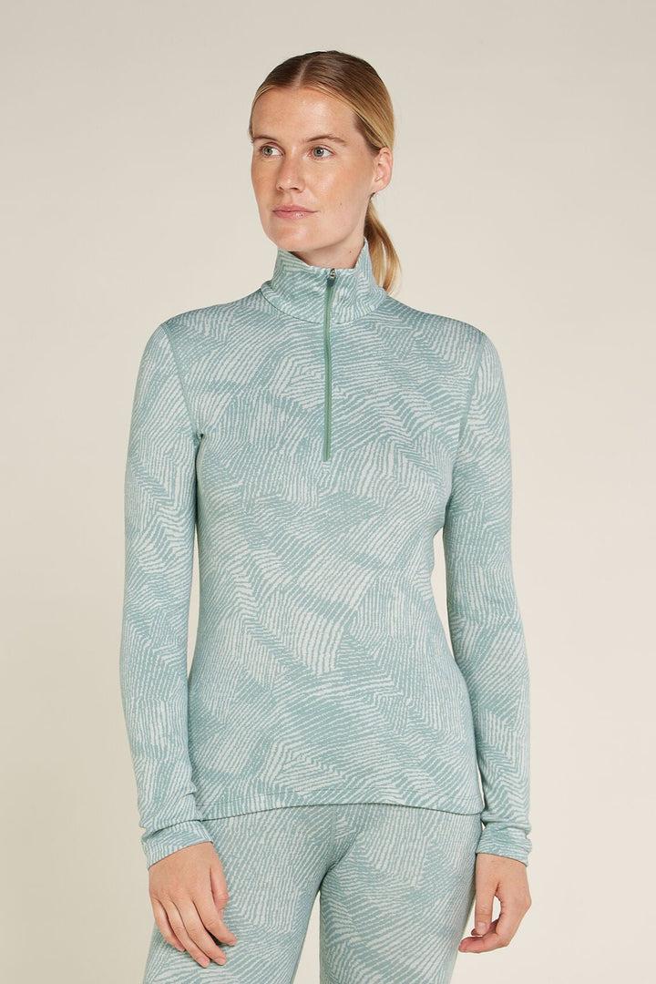 Womens  Merino 260 Vortex 1/2 Zip Frozen Forms Moss 0A574Q