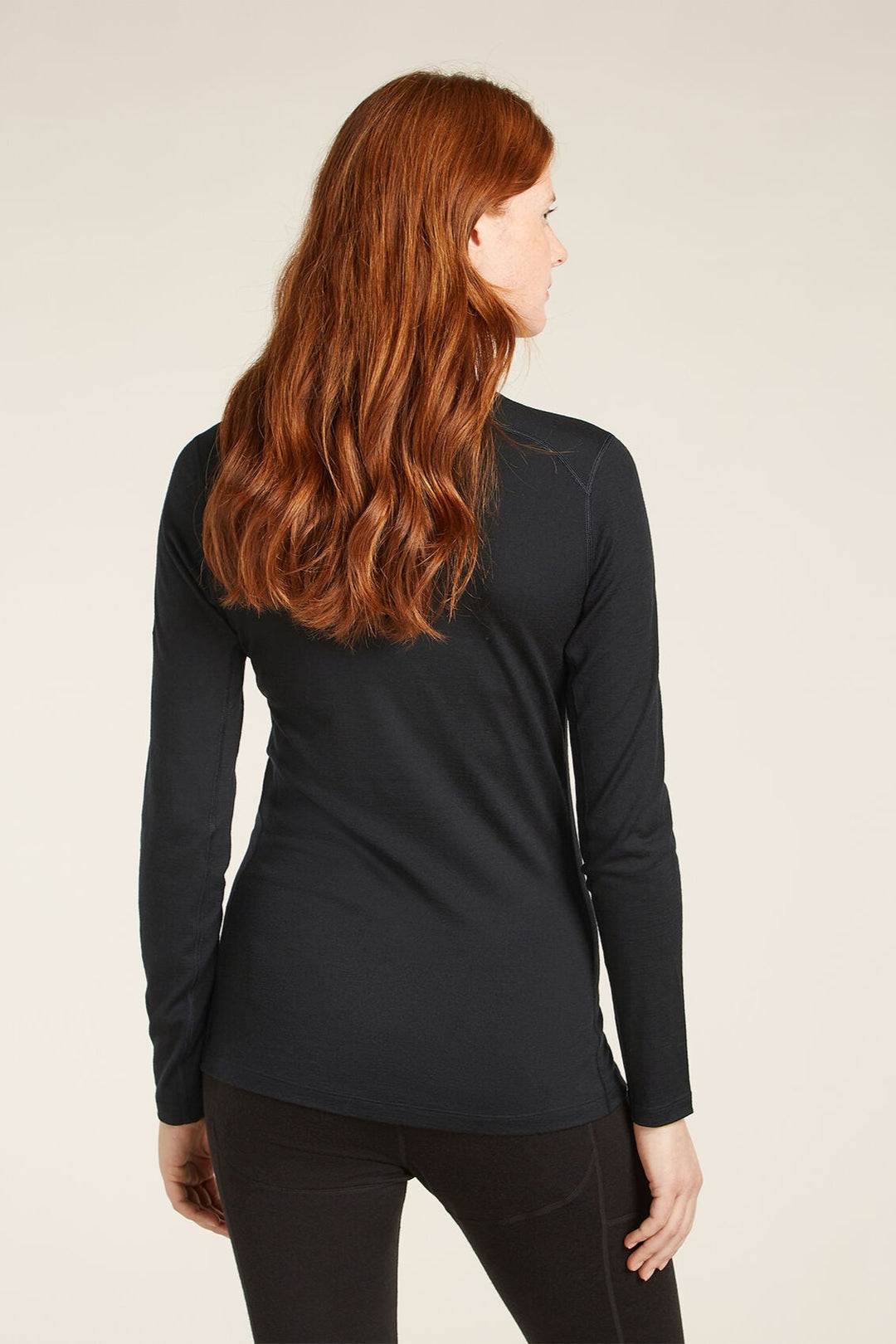 Womens Merino 200 Oasis Long Sleeve Crewe  Mountain Pulse Black 0A574V