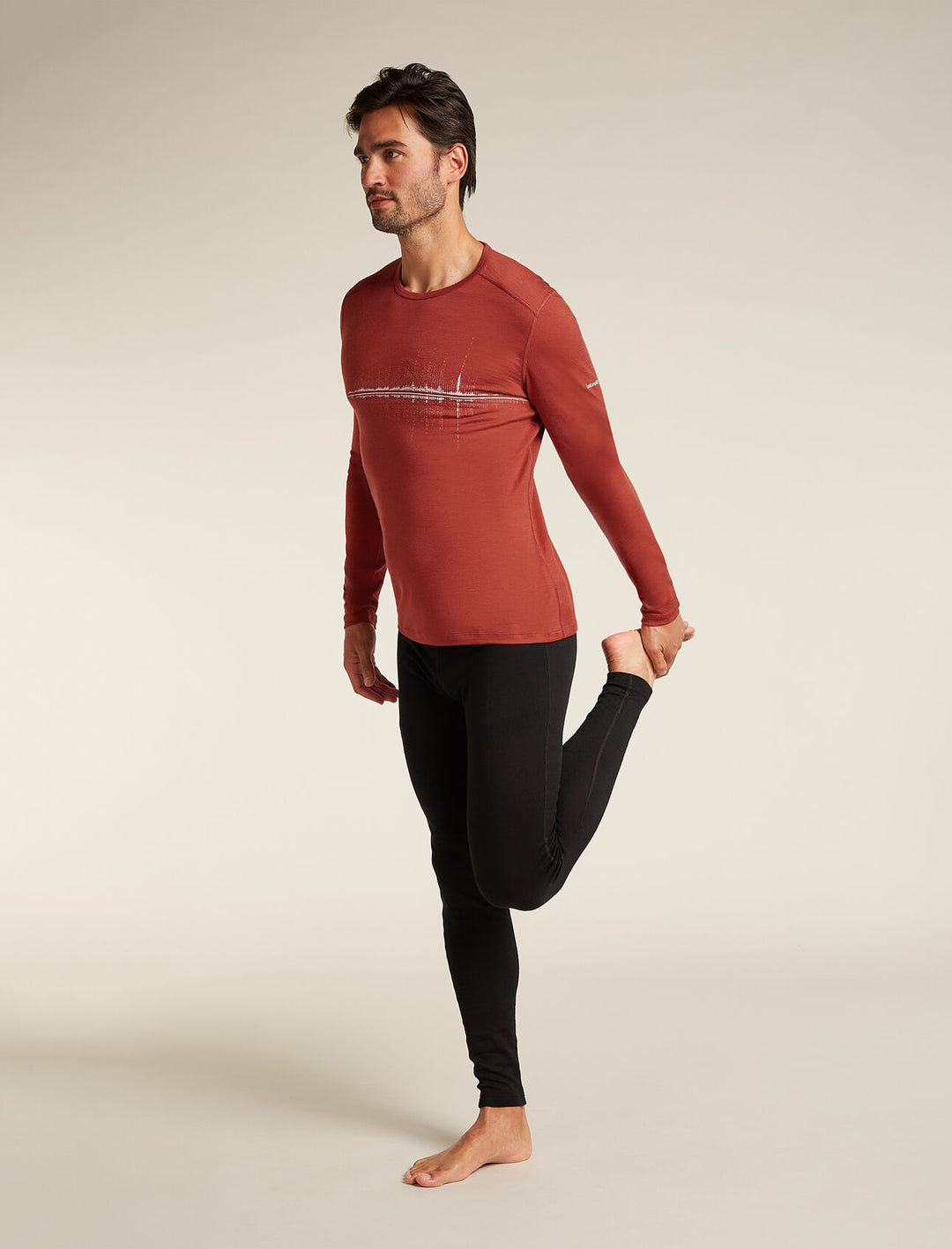 Mens Merino 200 Oasis Long Sleeve Crewe Jasper 0A5761