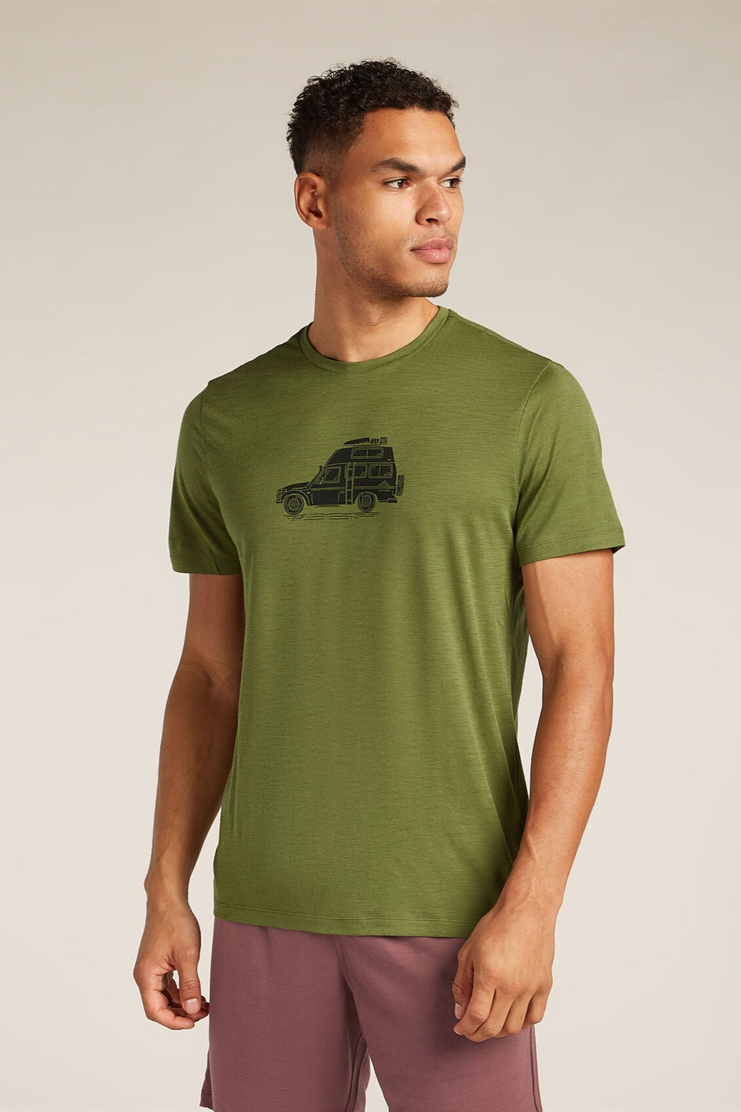 Mens Merino 150 Tech Lite S S T-Shirt Cosy Camper Sphagnum A576E