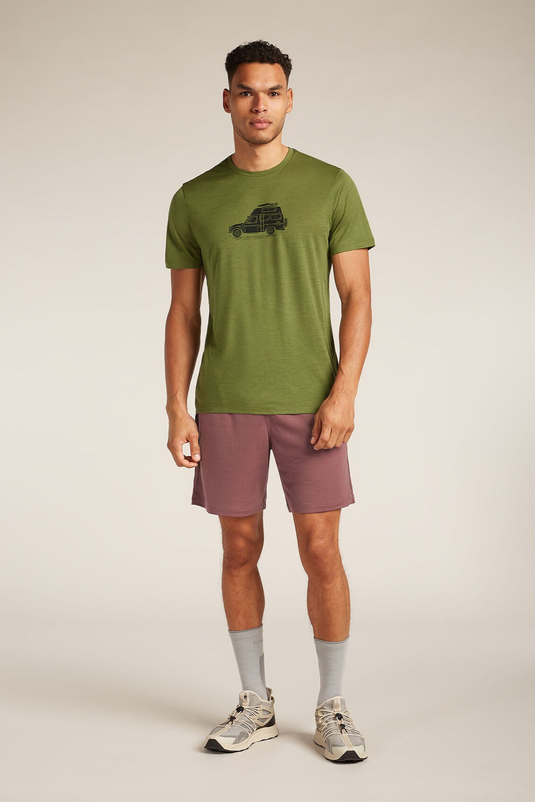 Mens Merino 150 Tech Lite S S T-Shirt Cosy Camper Sphagnum A576E