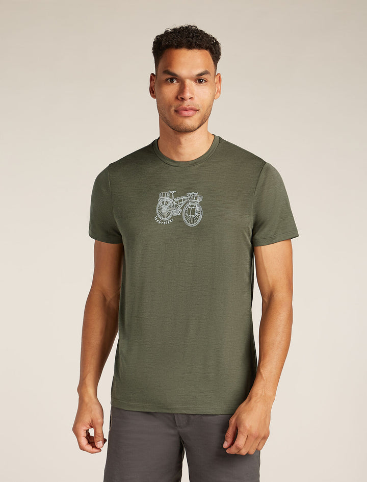 Mens Merino 150 Tech Lite Short Sleeve T-Shirt Adventure Ride Loden 0A576I