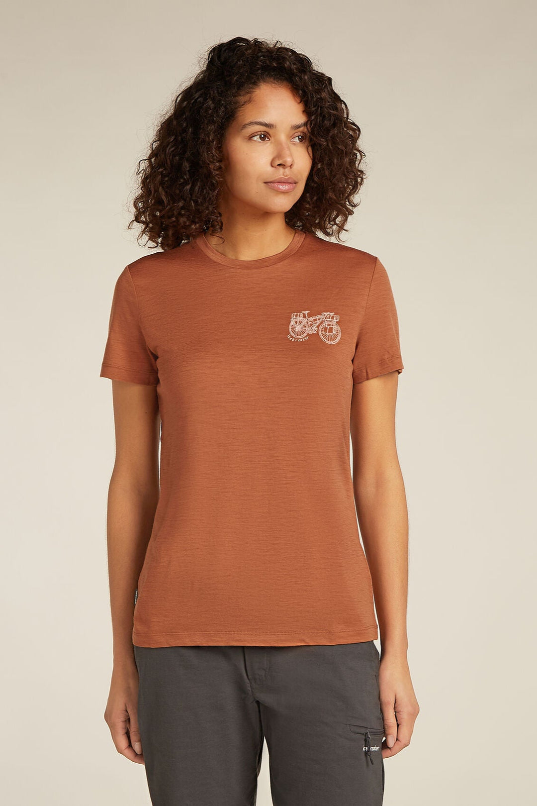 Womens Merino 150 Tech Lite SS T-Shirt Adventure Ride Dusty Clay  0A576L