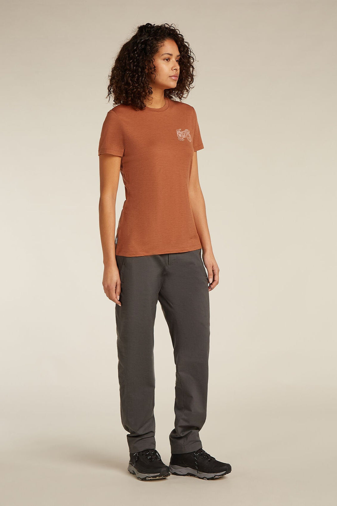 Womens Merino 150 Tech Lite SS T-Shirt Adventure Ride Dusty Clay  0A576L