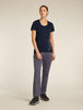 Womens Merino 150 Tech Lite S S Scoop T-Shirt Tee Panax Midnight Navy A576Q