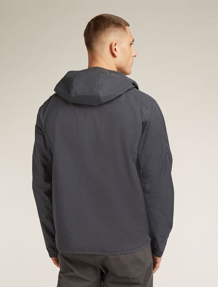 Mens Shell+™ Cotton Elevation Windbreaker Jacket Obsidian 0A577Q