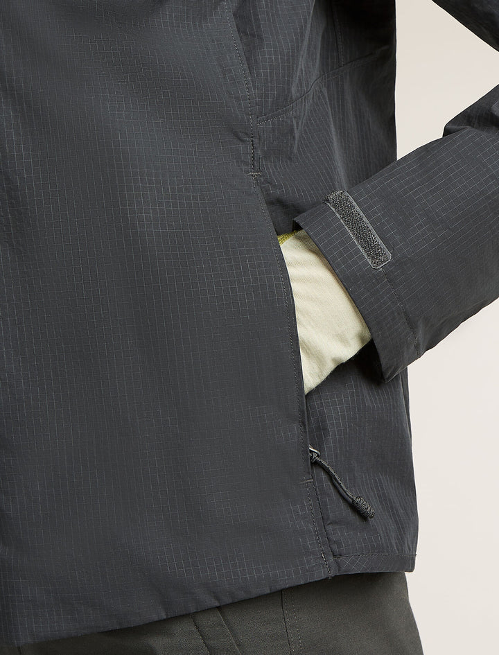 Womens Shell+™ Cotton Elevation Windbreaker Jacket Obsidian  0A577R