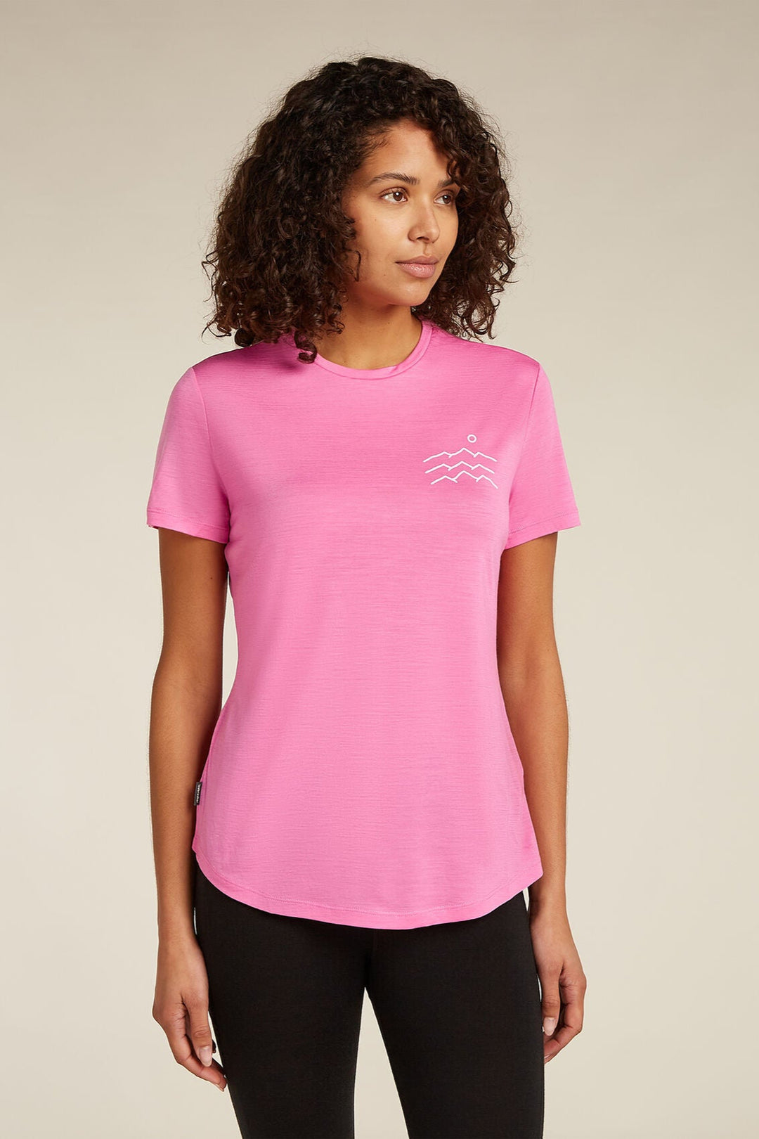 Womens Merino Blend 125 Cool-Lite™ Sphere S S T-Shirt Across the Peaks pop 0A577Y