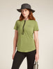 Womens Merino Blend 125 Cool-Lite™ Sphere S S T-Shirt Across the Peaks Olive 0A577Y