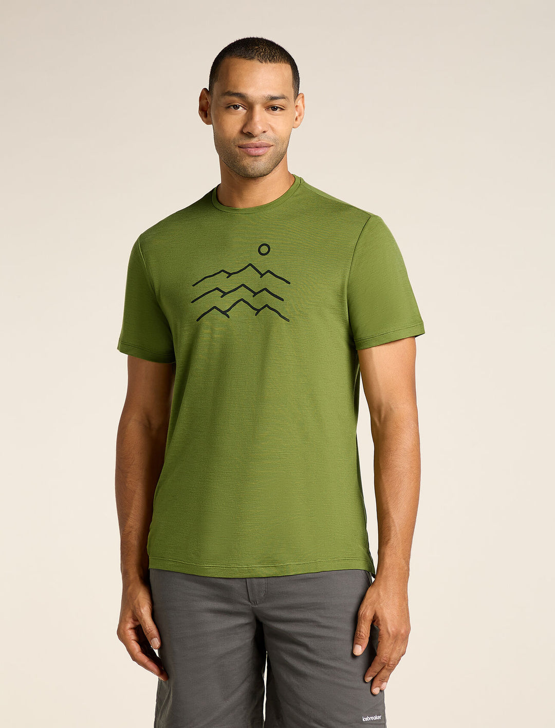 Mens Merino Blend 125 Cool-Lite™ Sphere Short Sleeve T-Shirt Across the Peaks