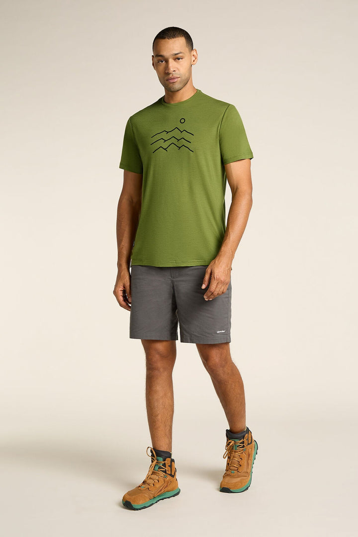 Mens Merino Blend 125 Cool-Lite™ Sphere Short Sleeve T-Shirt Across the Peaks