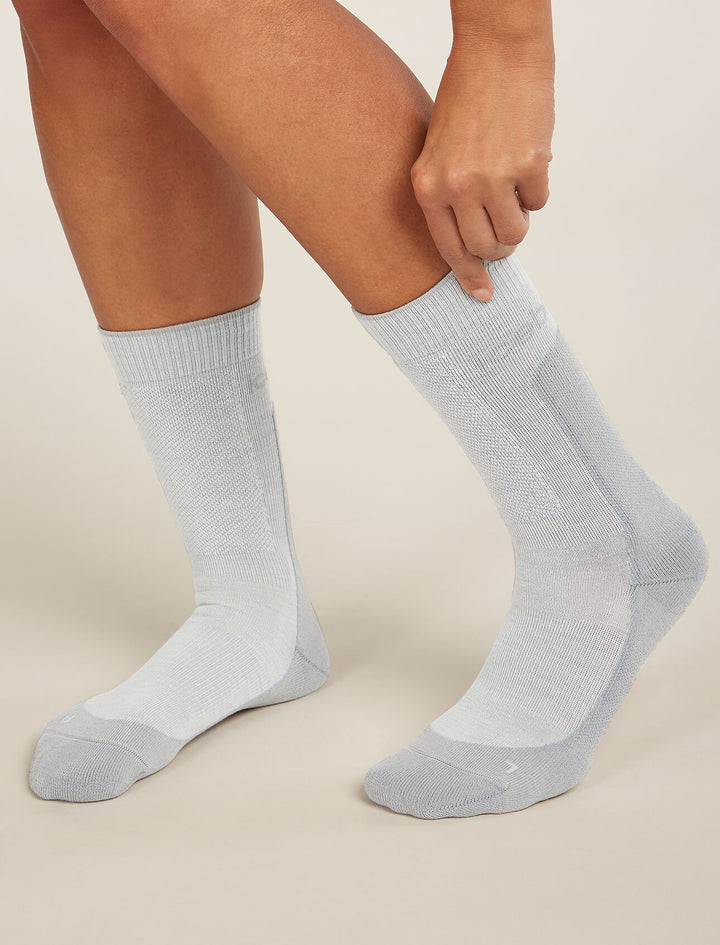 Womens Merino Hike+ Medium Crew Socks Ether/Alloy 0A578I