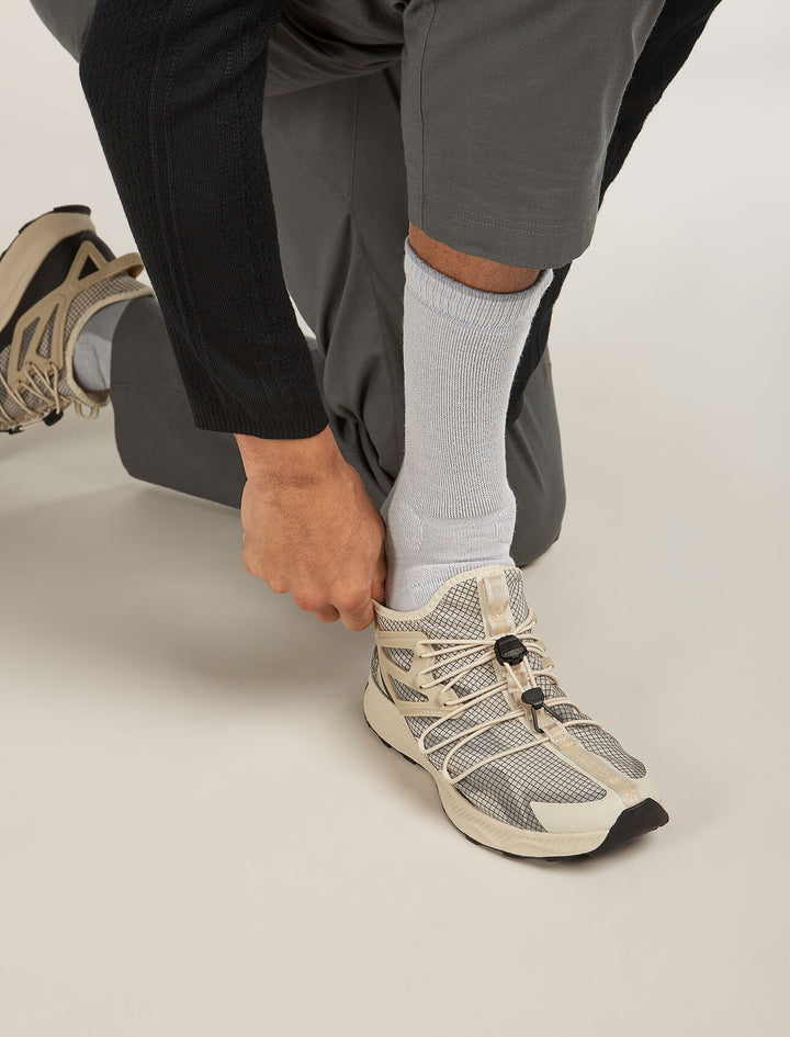 Mens Merino Hike+ Medium Crew Socks Ether/Alloy 0A578M