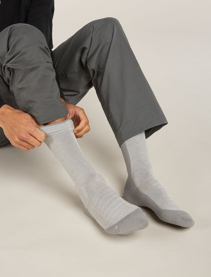 Mens Merino Hike+ Medium Crew Socks Ether/Alloy 0A578M