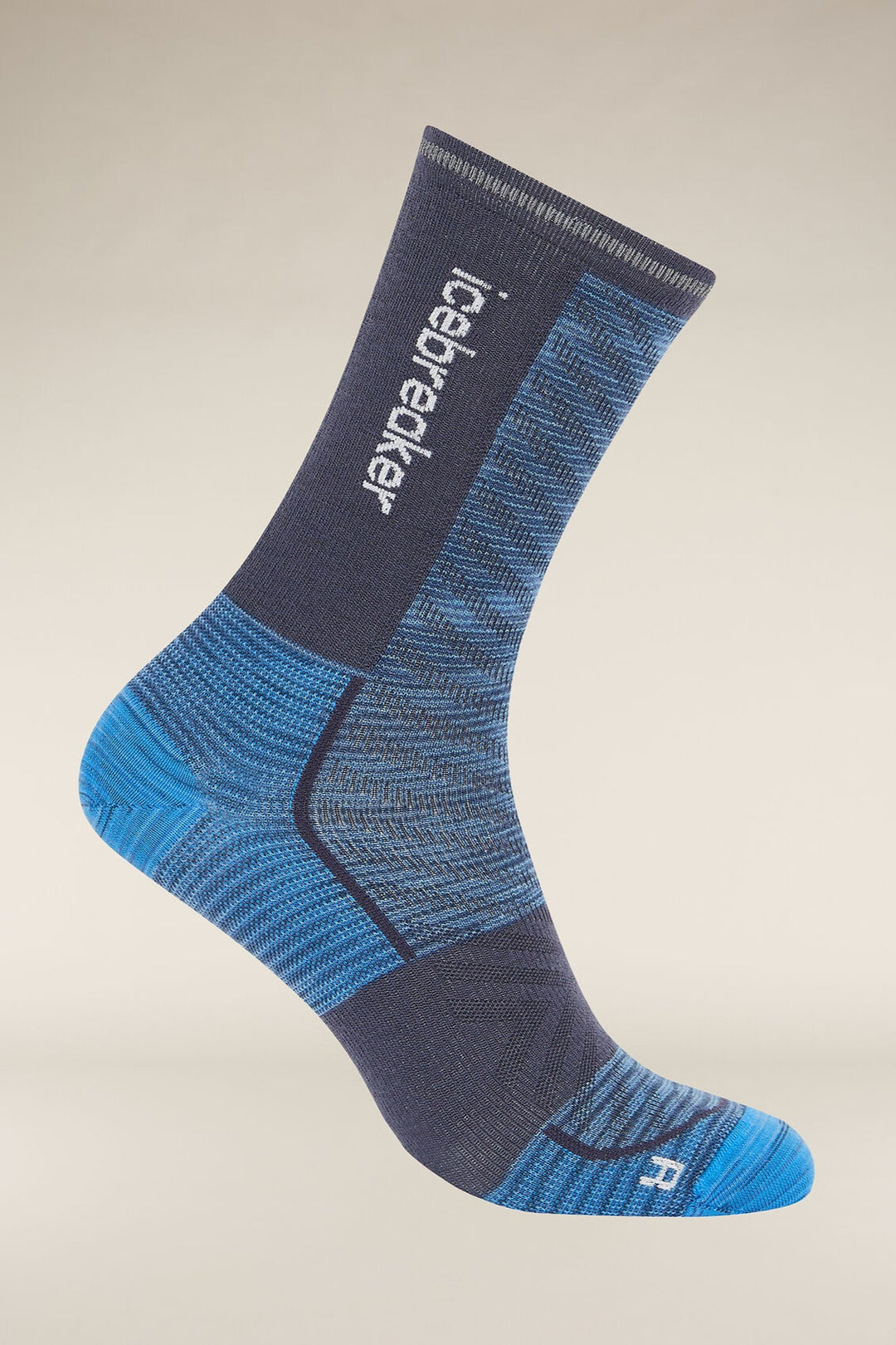 Mens Merino Blend Run+ Ultralight Crew Socks Fusion Dye Arctic Graphite 0A578W