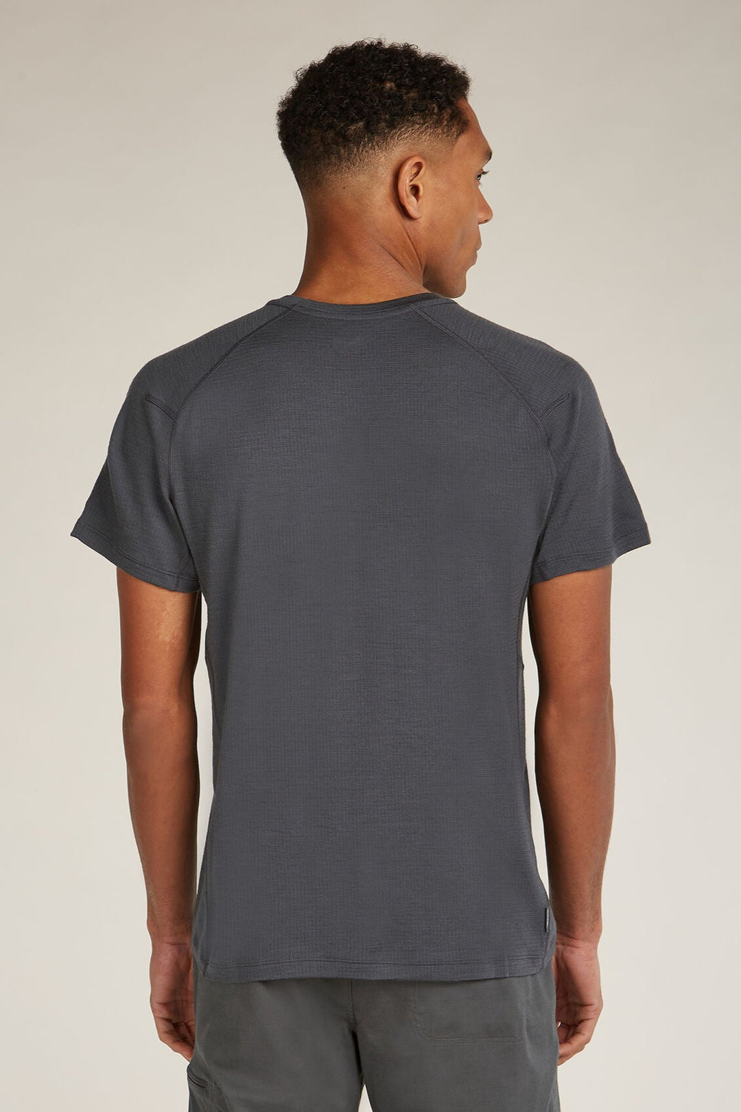 Mens Merino 200 Waffle Elevation S/S T-Shirt Obsidian  0A5793