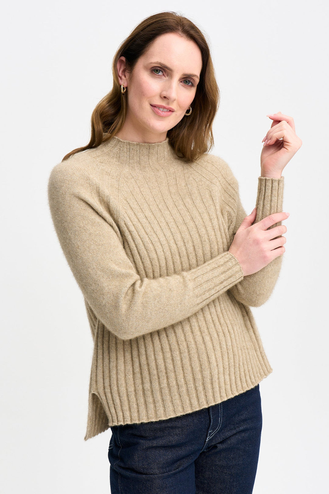 Womens Emilia Sweater Latte 100212