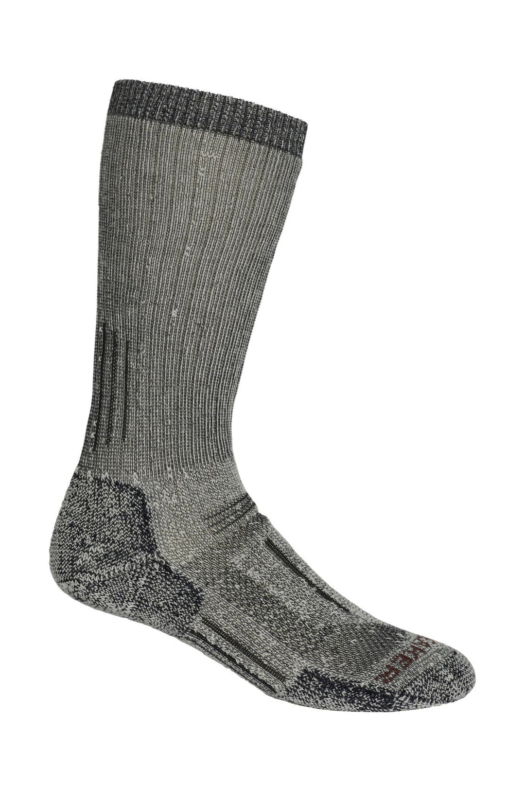 Mens Merino Mountaineer Mid Calf Socks Jet Heather/Espresso  101291