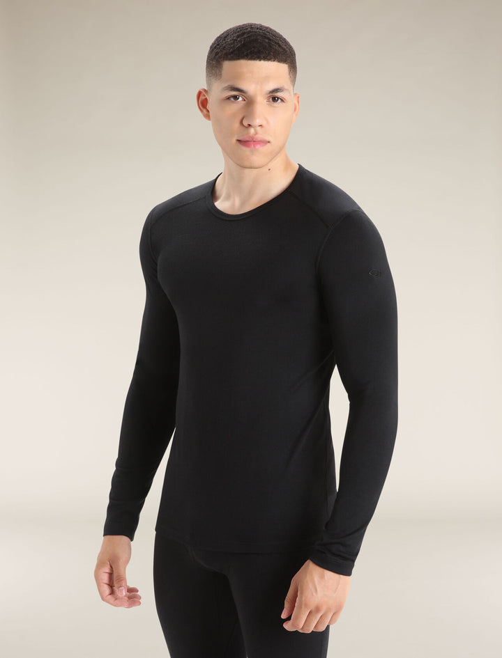Mens 200 Oasis LS Crewe Black 104365