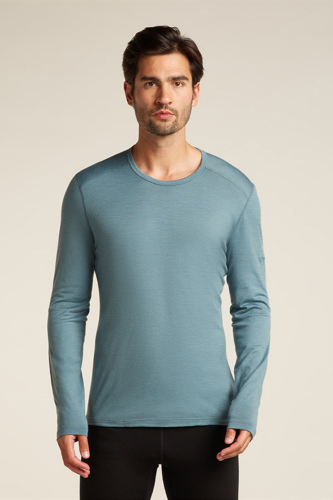 Mens 200 Oasis LS Crewe Blue Ash 104365
