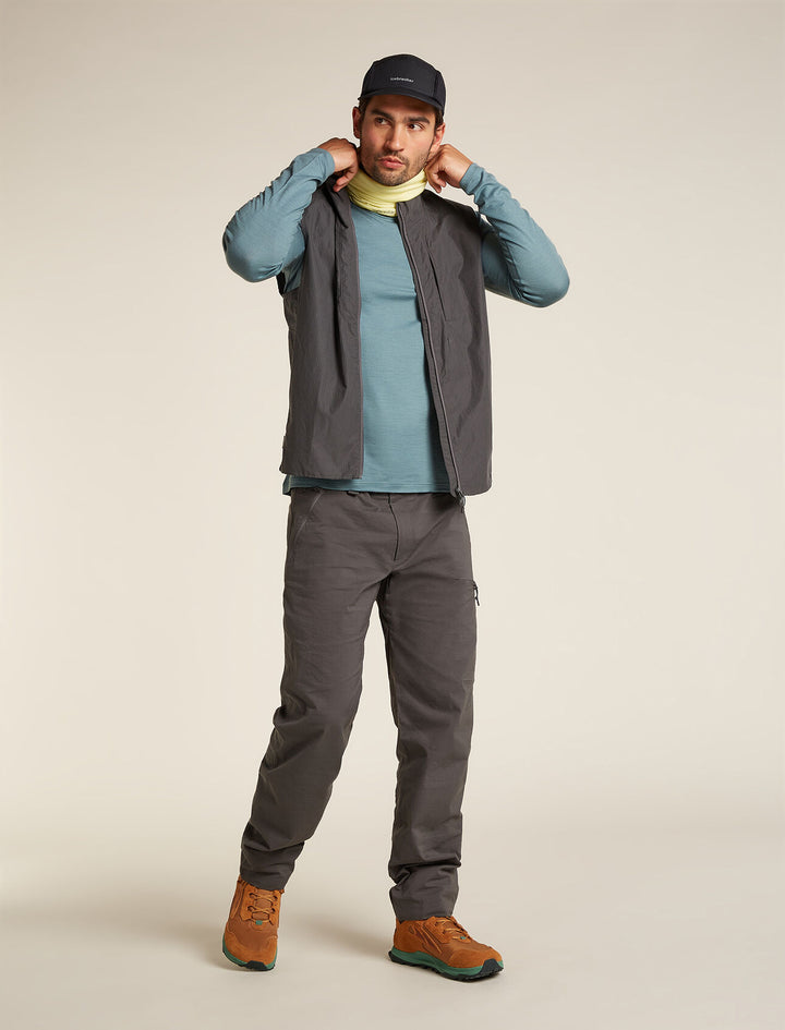 Mens 200 Oasis LS Crewe Blue Ash 104365