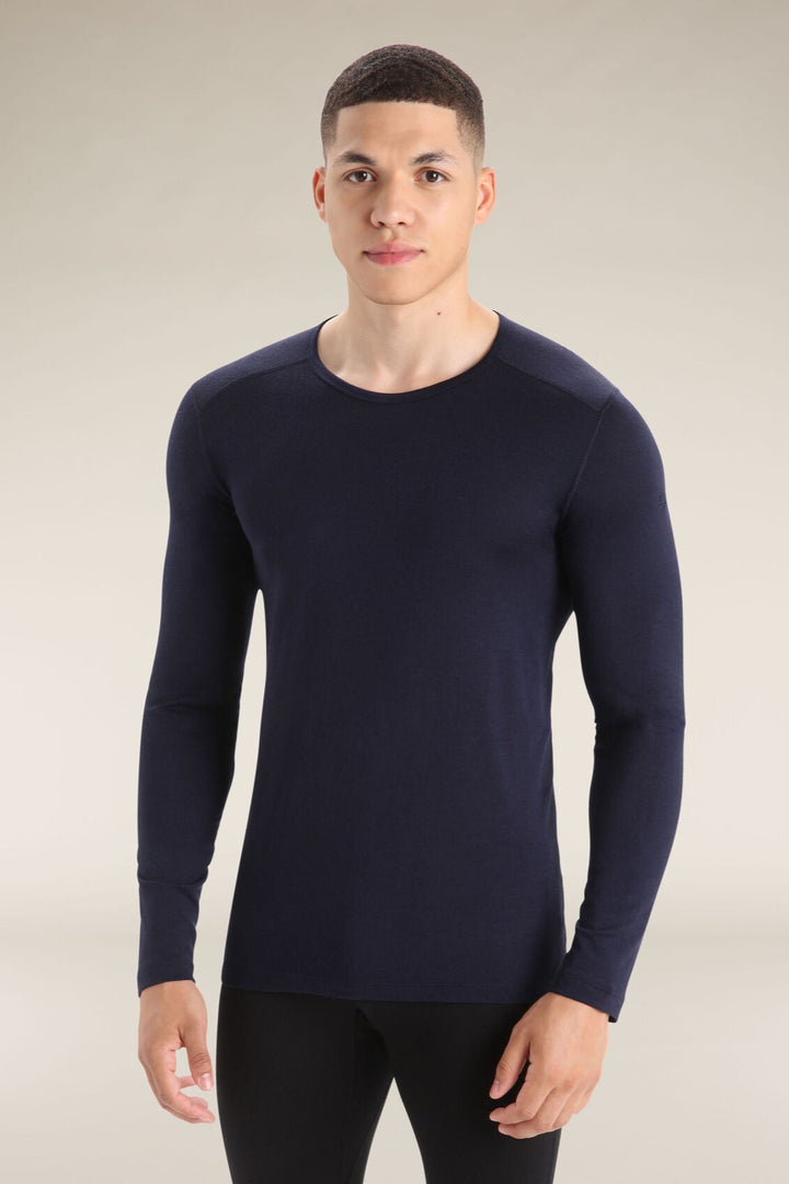 Mens 200 Oasis LS Crewe Midnight Navy 104365