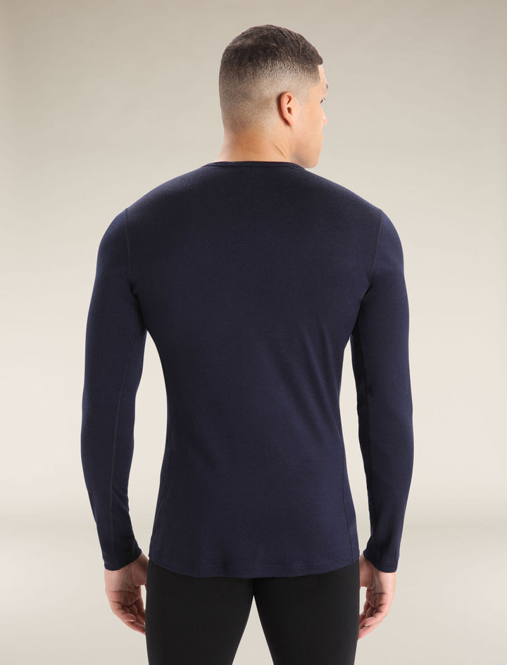 Mens 200 Oasis LS Crewe Midnight Navy 104365