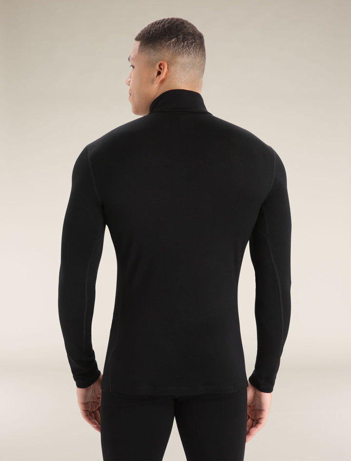 Mens Merino 260 Tech LS Half Zip Thermal Top Black  B04372