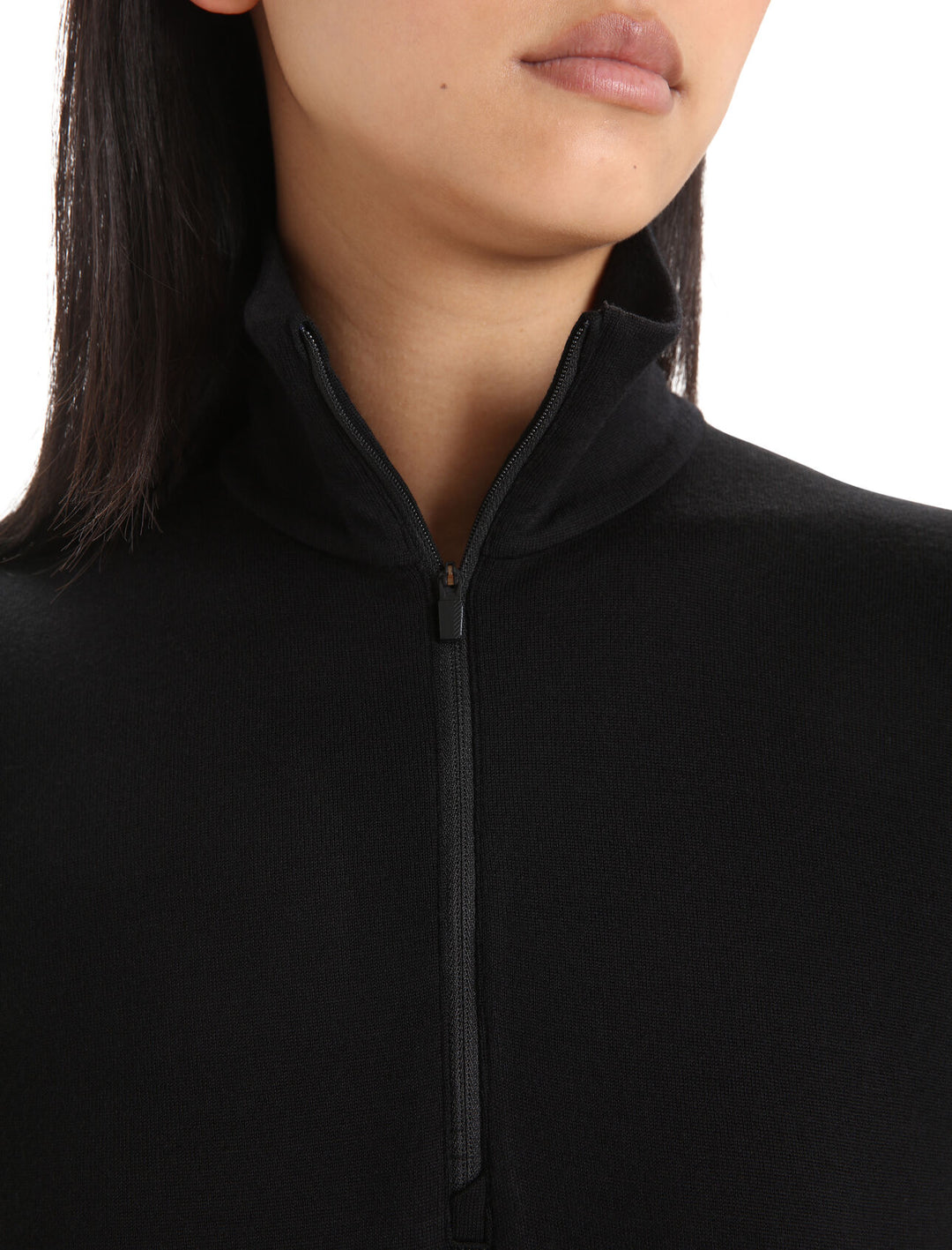 Womens 260 Tech LS Half Zip Black B04390