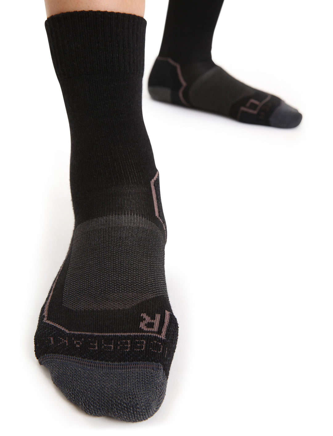 Womens Hike+ Light Crew Black Monsoon 105099