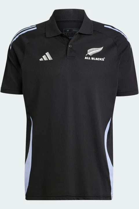 Mens Adidas All Blacks Rugby Short Sleeve Polo Shirt