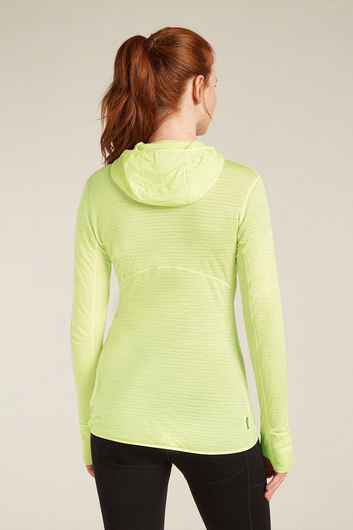 Womens Merino Blend 200 Realfleece™ Descender LS Zip Hoodie Citrine BA56YN