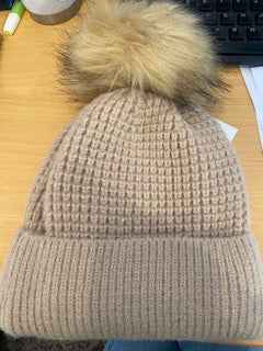 3 Stripe Cashmere Beanie