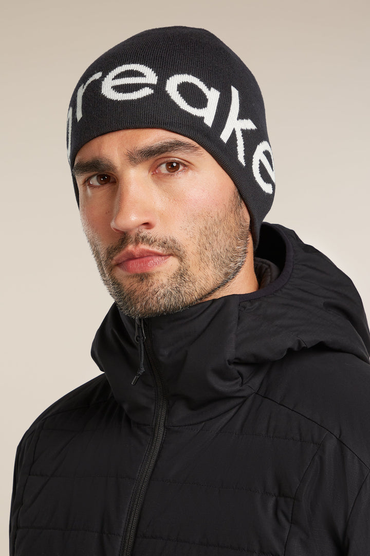 Adult Unisex Merino Icebreaker Beanie Black  0A56SJ