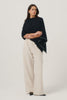Womens Two Tone Poncho Jet/Slate 1623