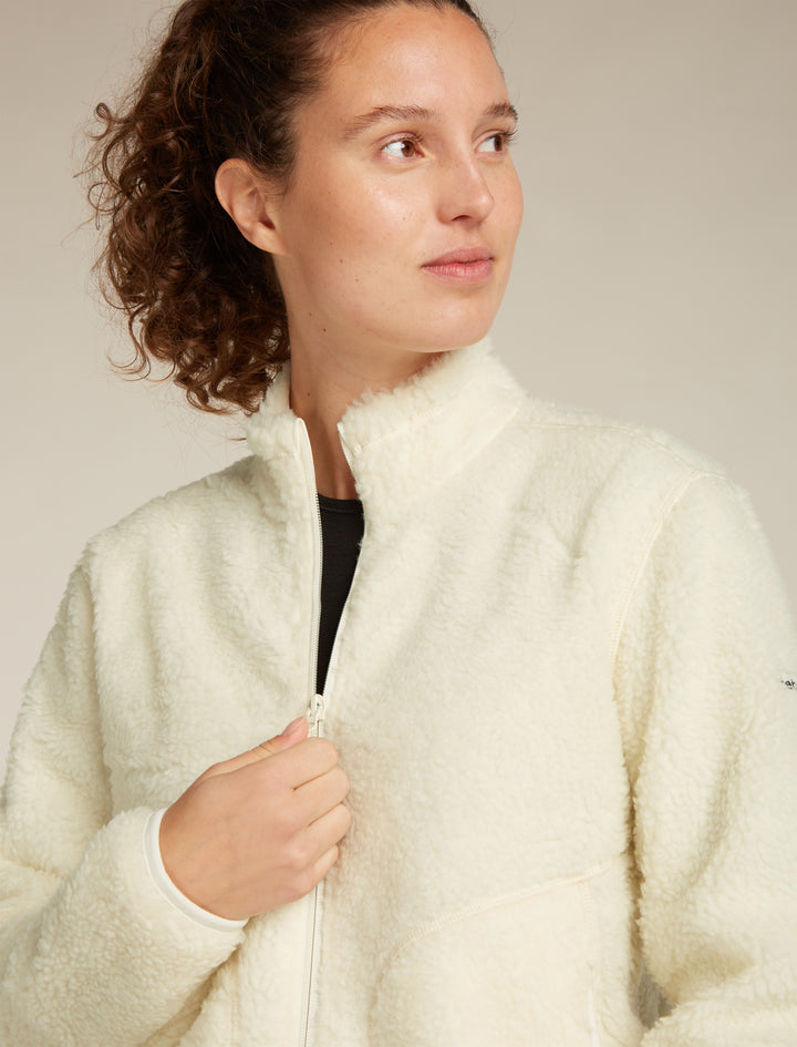 Women Merino Blend 960 RealFleece™ High Pile LS Zip Undyed 0A5729