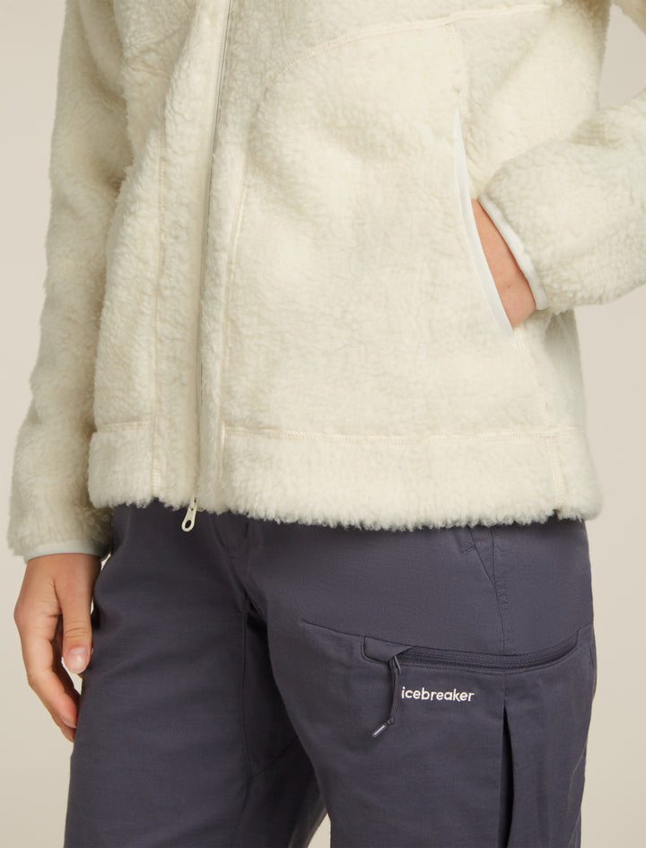 Women Merino Blend 960 RealFleece™ High Pile LS Zip Undyed 0A5729