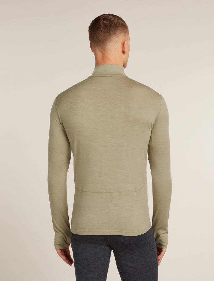 Mens 200 Merino Fine Ace Long Sleeve Half Zip Flagstone 0A5767