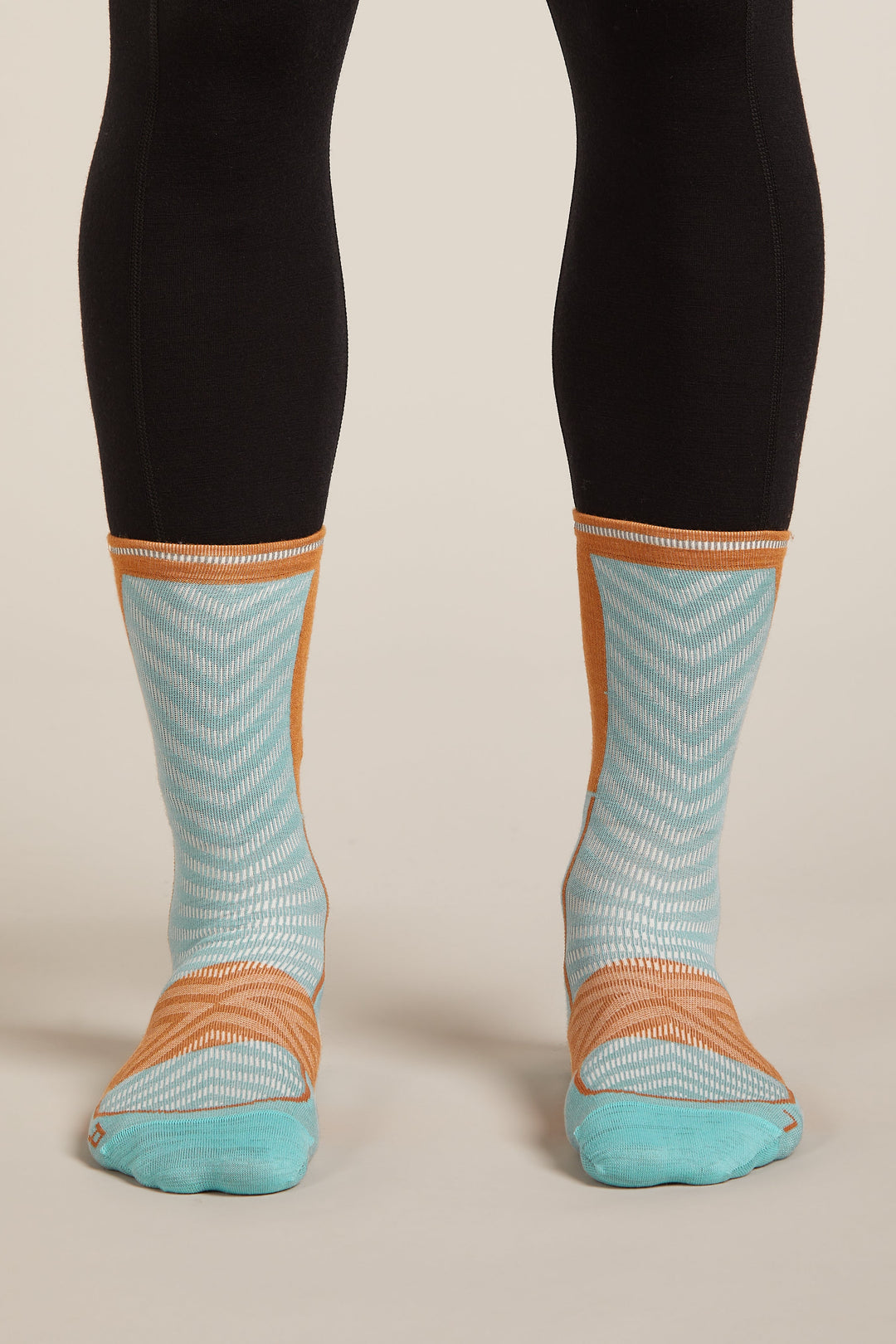 Mens Merino Blend Run+ Ultralight Crew Socks Hydro/Trail 0A56VL