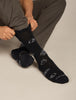 Mens Merino Lifestyle Ultralight Crew Socks Camp Essentials Black/Alloy0A574E