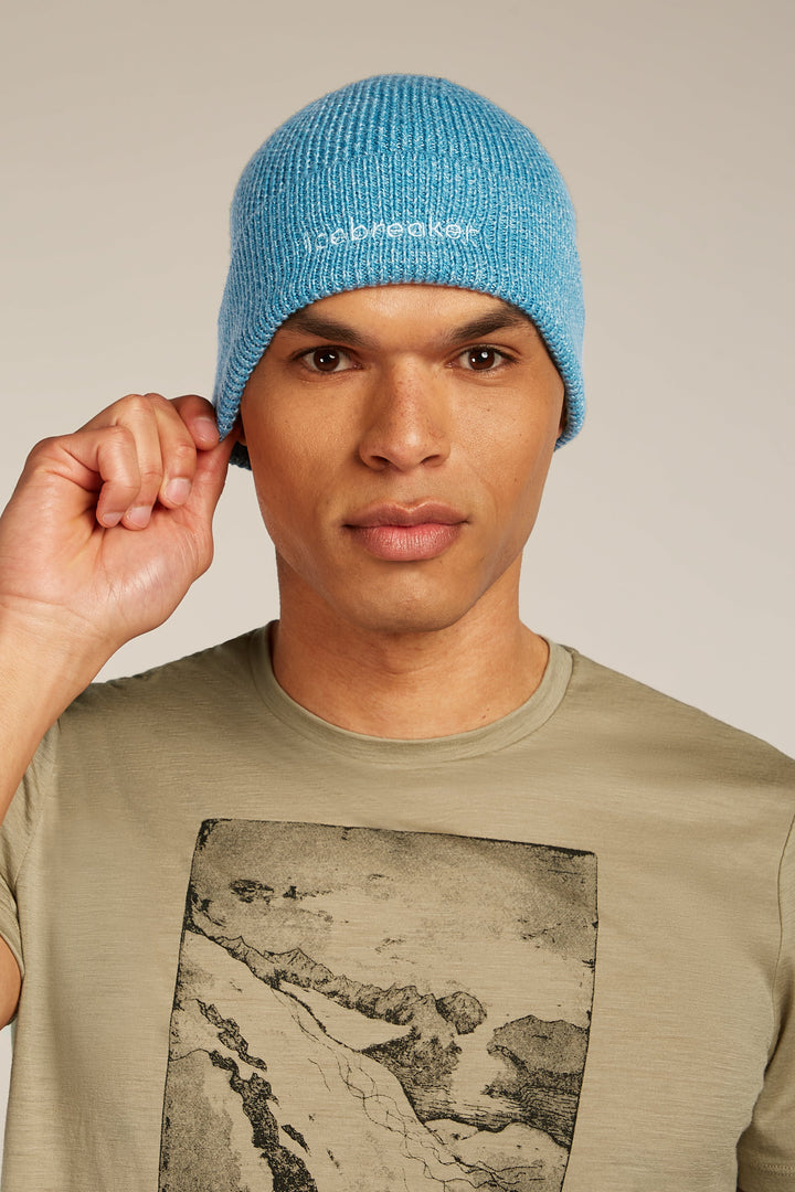 Adult Unisex Merino All Day Toque Beanie Topaz/Hydro 0A573J