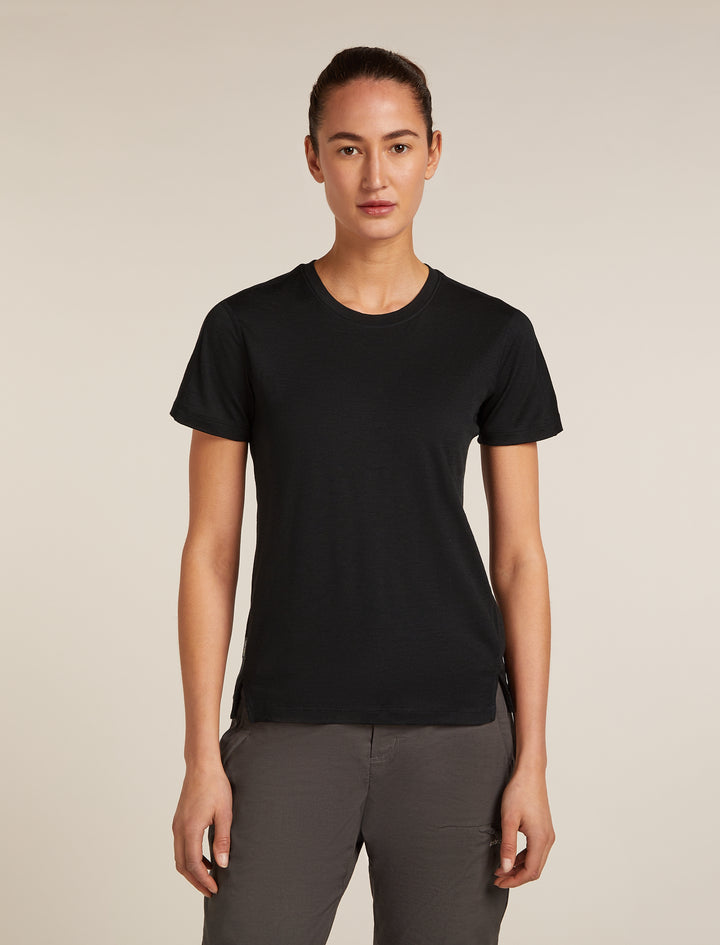 Womens 150 MerinoFine™ Ace Short Sleeve T-Shirt Black A56Y6