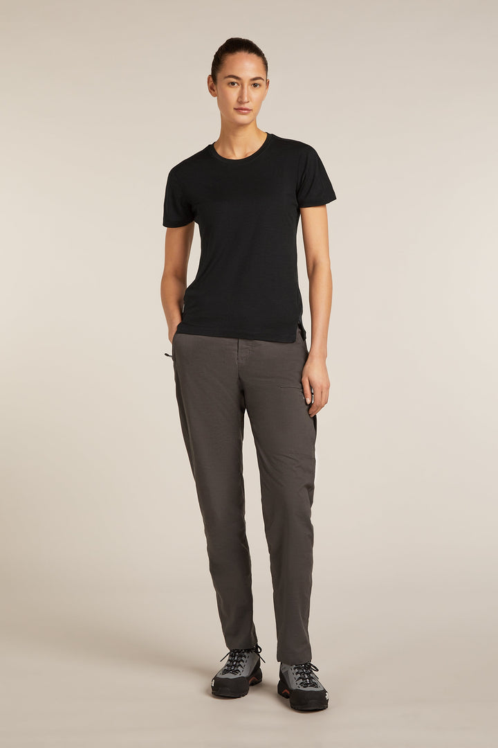 Womens 150 MerinoFine™ Ace Short Sleeve T-Shirt Black A56Y6