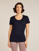 Women Merino 150 Tech Lite SS Scoop Tee Midnight Navy 0A57CF
