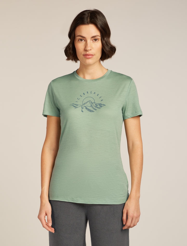 Womens Merino 150 Tech Lite S S T-Shirt Sunrise Summit Seaglass 0A576O