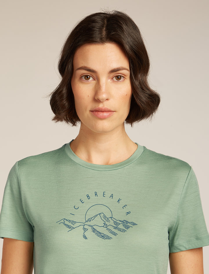 Womens Merino 150 Tech Lite S S T-Shirt Sunrise Summit Seaglass 0A576O